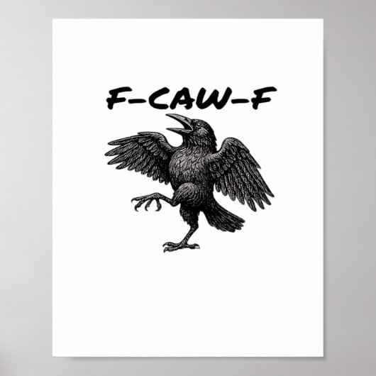 F-Caw-F Essential Vintage Graphic Poster (Vorne)