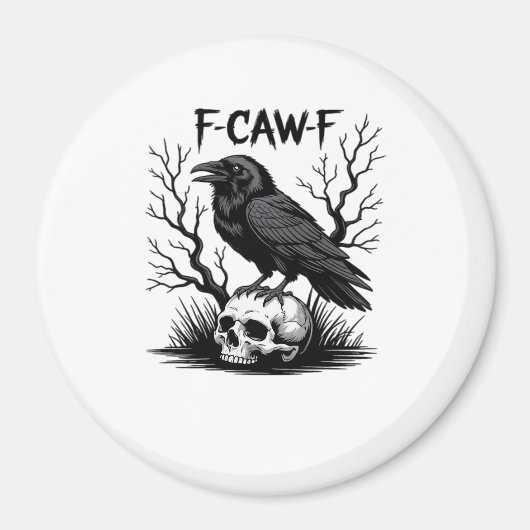 F Caw F Essenzieller Vintage-Cool-Look Magnet (Vorne)