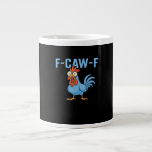 F-Caw-F Fluchende Huhn im klassischen Retro-Stil Jumbo-Tasse