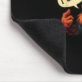 F Caw F Funny Angry Rooster Graphic Retro Style Mousepad (Ecke)