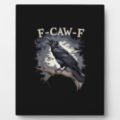 F Caw F Funny Bird Crow Creative Casual Design Fotoplatte (Vorderseite)