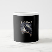 F Caw F Funny Bird Crow Creative Casual Design Jumbo-Tasse (Vorderseite)