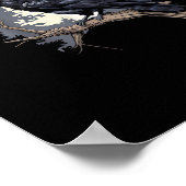 F Caw F Funny Bird Crow Creative Casual Design Poster (Ecke)