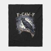 F-Caw-F Funny Bird Crow Creative Casual Fleecedecke (Vorderseite)