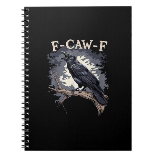 F-Caw-F Funny Bird Crow Creative Casual Notizblock (Vorderseite)