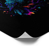 F Caw F Funny Bird Crow Raven Pun Joke Saying Poster (Ecke)