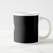 F-Caw-F Funny Bird Moon Minimal Clean Jumbo-Tasse (Rechts)