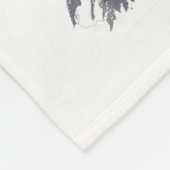 F-caw-f Funny Black Bird Black Crow Fleecedecke (Ecke)