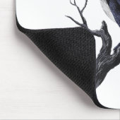 F-caw-f Funny Black Bird Black Crow Mousepad (Ecke)