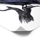 F-caw-f Funny Black Bird Black Crow Poster (Ecke)