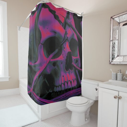 F-Caw-F Funny Black Crow Bird Duschvorhang (Beispiel)