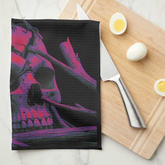 F-Caw-F Funny Black Crow Bird Geschirrtuch (Viertel Falte)