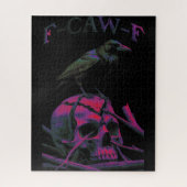 F-Caw-F Funny Black Crow Bird Puzzle (Vertikal)