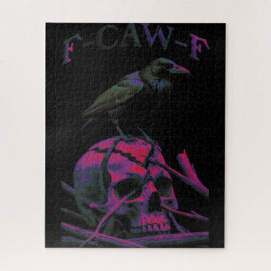 F-Caw-F Funny Black Crow Bird Puzzle