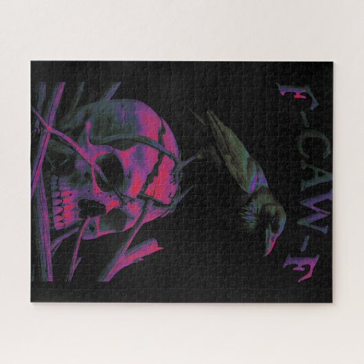 F-Caw-F Funny Black Crow Bird Puzzle (Horizontal)