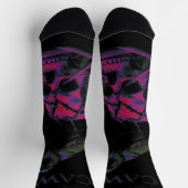 F-Caw-F Funny Black Crow Bird Socken (Oben)