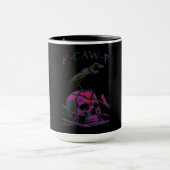 F-Caw-F Funny Black Crow Bird Tasse (Zentrum)