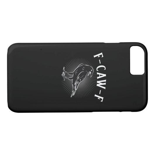 F-Caw-F Funny Casual Case-Mate iPhone Hülle (Rückseite (Horizontal))