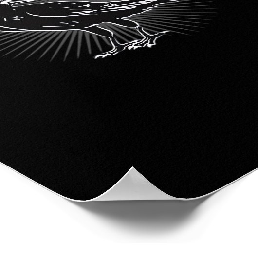 F-Caw-F Funny Casual Poster (Ecke)