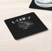F-Caw-F Funny Casual Rechteckiger Pappuntersetzer (angewinkelt)