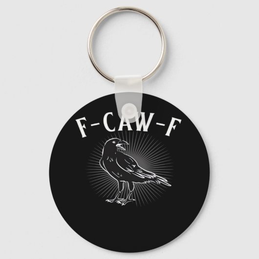 F-Caw-F Funny Casual Schlüsselanhänger (Vorderseite)