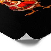 F-Caw-F Funny Chicken Christmas Essential Poster (Ecke)