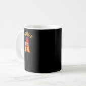 F-caw-f Funny Chicken Cket Humor Quote Rooster Mem Kaffeetasse (Vorderseite Links)