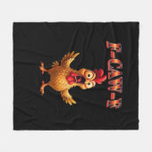 F-Caw-F Funny Chicken Classic Aesthetic Design Fleecedecke (Vorderseite (Horizontal))