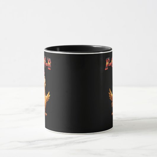 F-Caw-F Funny Chicken Classic Aesthetic Design Tasse (Zentrum)