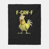 F Caw F Funny Chicken Classic Creative Casual Fleecedecke (Vorderseite)