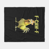 F Caw F Funny Chicken Classic Creative Casual Fleecedecke (Vorderseite (Horizontal))