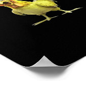 F-Caw-F Funny Chicken Classic Creative Casual Poster (Ecke)