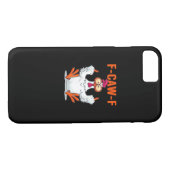 F Caw F Funny Chicken Classic Minimal Clean Case-Mate iPhone Hülle (Rückseite (Horizontal))