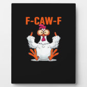 F Caw F Funny Chicken Classic Minimal Clean Fotoplatte (Vorderseite)