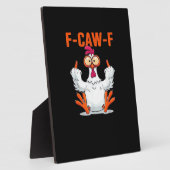 F-Caw-F Funny Chicken Classic Minimal Clean Fotoplatte (Seite)