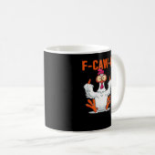 F Caw F Funny Chicken Classic Minimal Clean Kaffeetasse (VorderseiteRechts)