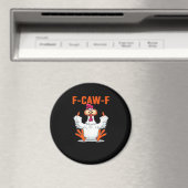 F-Caw-F Funny Chicken Classic Minimal Clean Magnet (In Situ (Geschirrspüler))