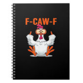 F Caw F Funny Chicken Classic Minimal Clean Notizblock (Vorderseite)