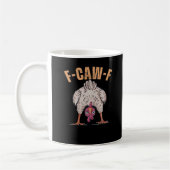 F-Caw-F Funny Chicken Classic Retro Cool Kaffeetasse (Links)