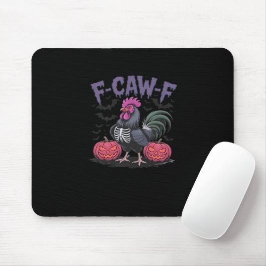 F Caw F Funny Chicken Classic Simple Clean Style Mousepad (Mit Mouse)
