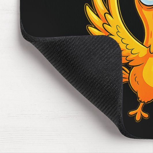 F-caw-f Funny Chicken – Crazy Farm Animal Humor  Mousepad (Ecke)