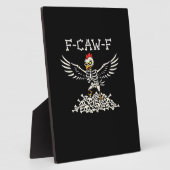 F-Caw-F Funny Chicken Halloween Cool Unique Fotoplatte (Seite)