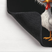 F-caw-f Funny Chicken Humor F-caw-f Quote Rooster Mousepad (Ecke)