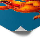 F-caw-f Funny Chicken Humor F-caw-f Quote Rooster  Poster (Ecke)