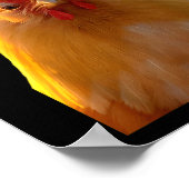 F-caw-f Funny Chicken Humor F-caw-f Quote Trump  Poster (Ecke)