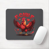 F-caw-f Funny Chicken Humor F-caw-f Quote Valentin Mousepad (Mit Mouse)