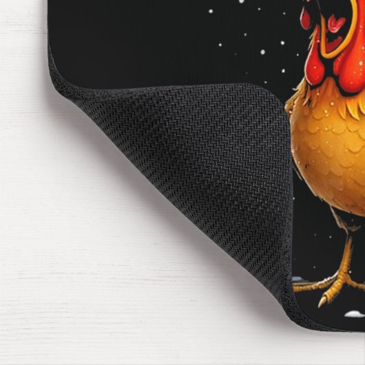 F-caw-f Funny Chicken Humor Meme Christmas Men Wom Mousepad (Ecke)
