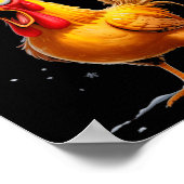 F-caw-f Funny Chicken Humor Meme Christmas Men Wom Poster (Ecke)