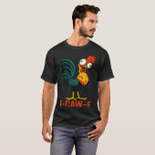 F-caw-f Funny Chicken Humor Quote Rooster Meme T-Shirt (Vorne ganz)