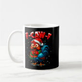 F-caw-f Funny Chicken Humor Rooster Meme Christmas Kaffeetasse (Links)